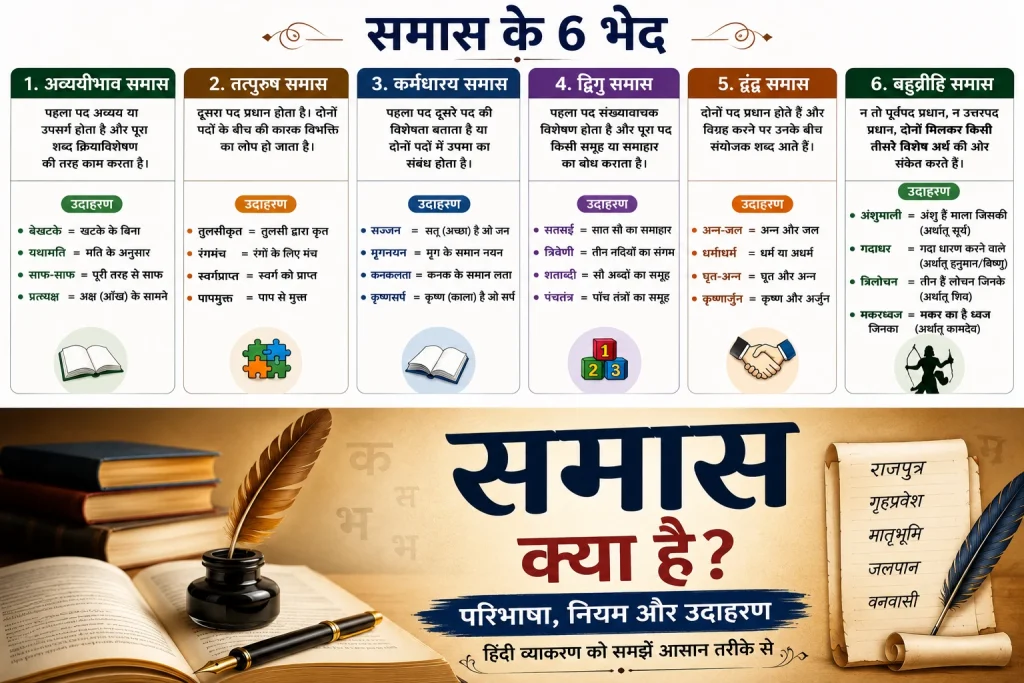 samas ke bhed or prakar